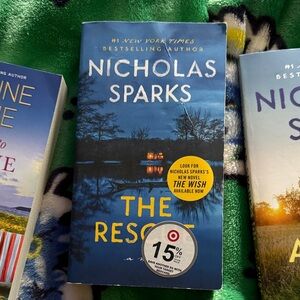 Nicholas Sparks 'The Rescue' Book - Blue Cover